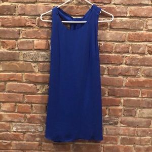 Royal blue shift dress